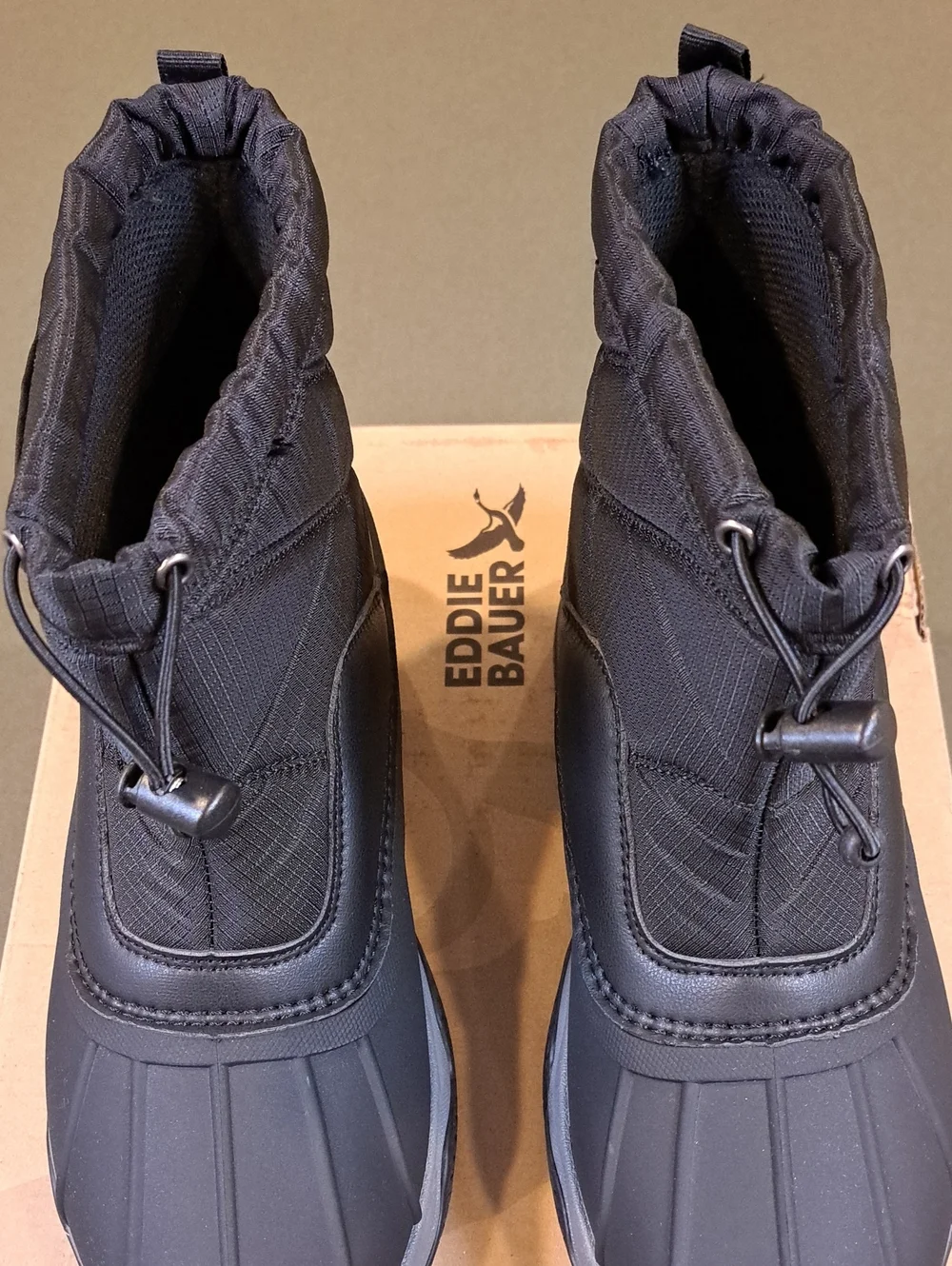 Eddie Bauer Anthracite Modern Duck Pull Boot - Color: Black - Size: Men 9
